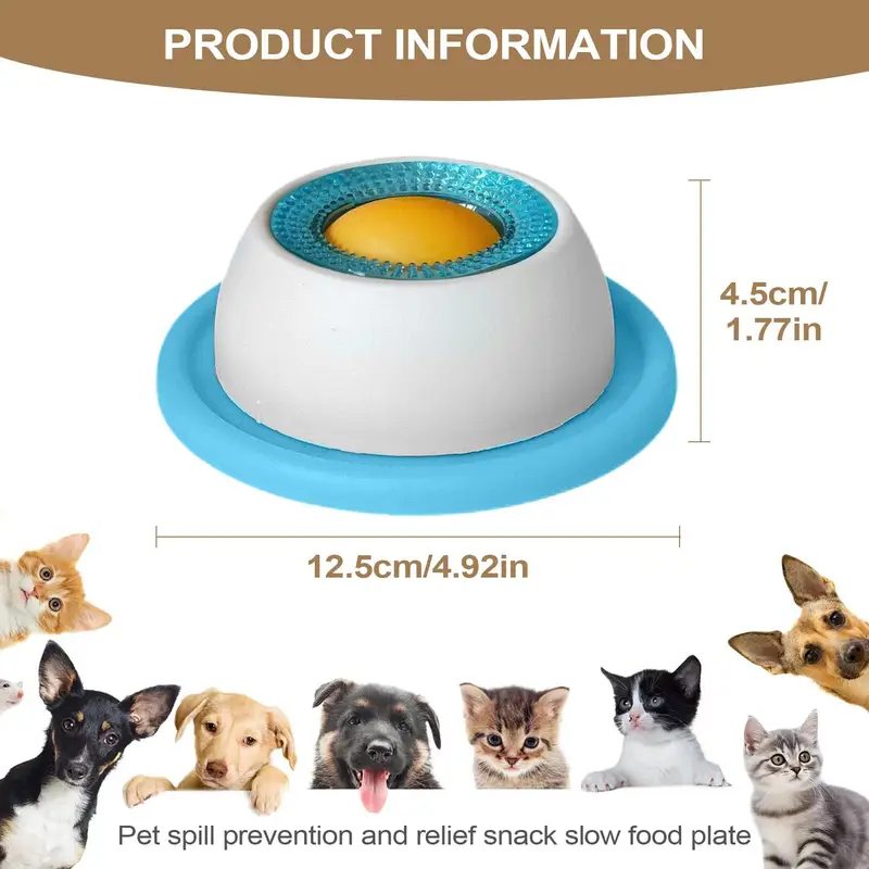 Dog Puzzle Feeder Toy - แผ่นรองเลียแบบ 2-in-1 สำหรับสัตว์เลี้ยง ช่วยชะลอการกิน พร้อมของเล่นพัฒนาสมองสำหรับสุนัขและแมว