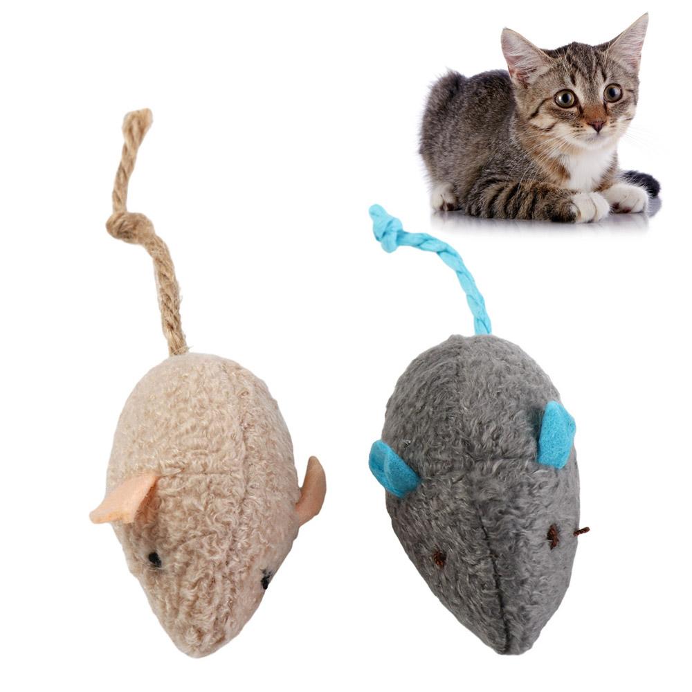 Catnip Interactive Plush Mouse - แบบพกพา Funny Interactive สําหรับลูกแมวตุ๊กตาปลอมหนู Catnip ของเล่นจําลองเมาส์แมวการฝึกอบรมของเล่น