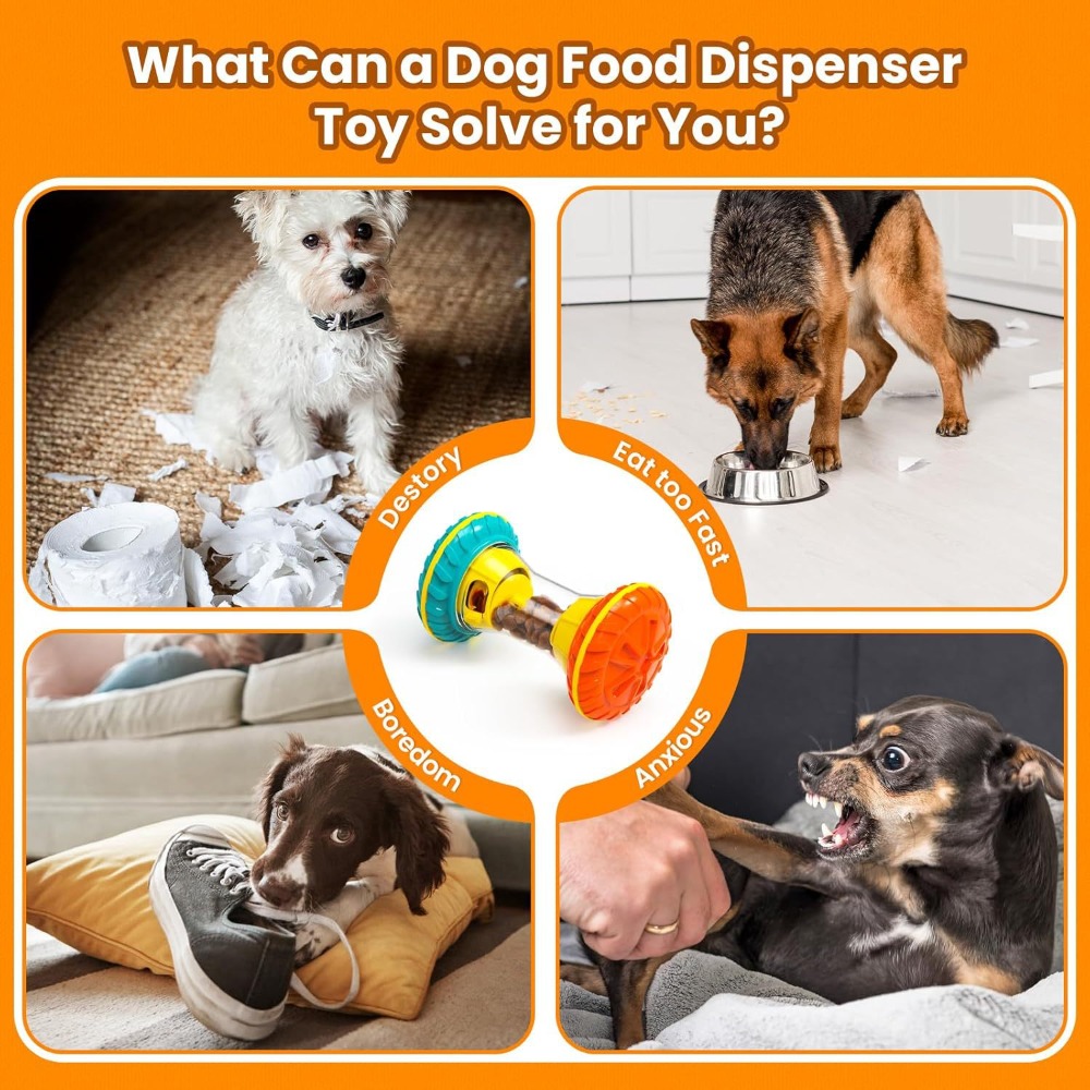 ของเล่นสุนัขแบบมีเสียงเบาพร้อม - Rubber Treat Dispensing Dog Toy บทวิจารณ์และราคา