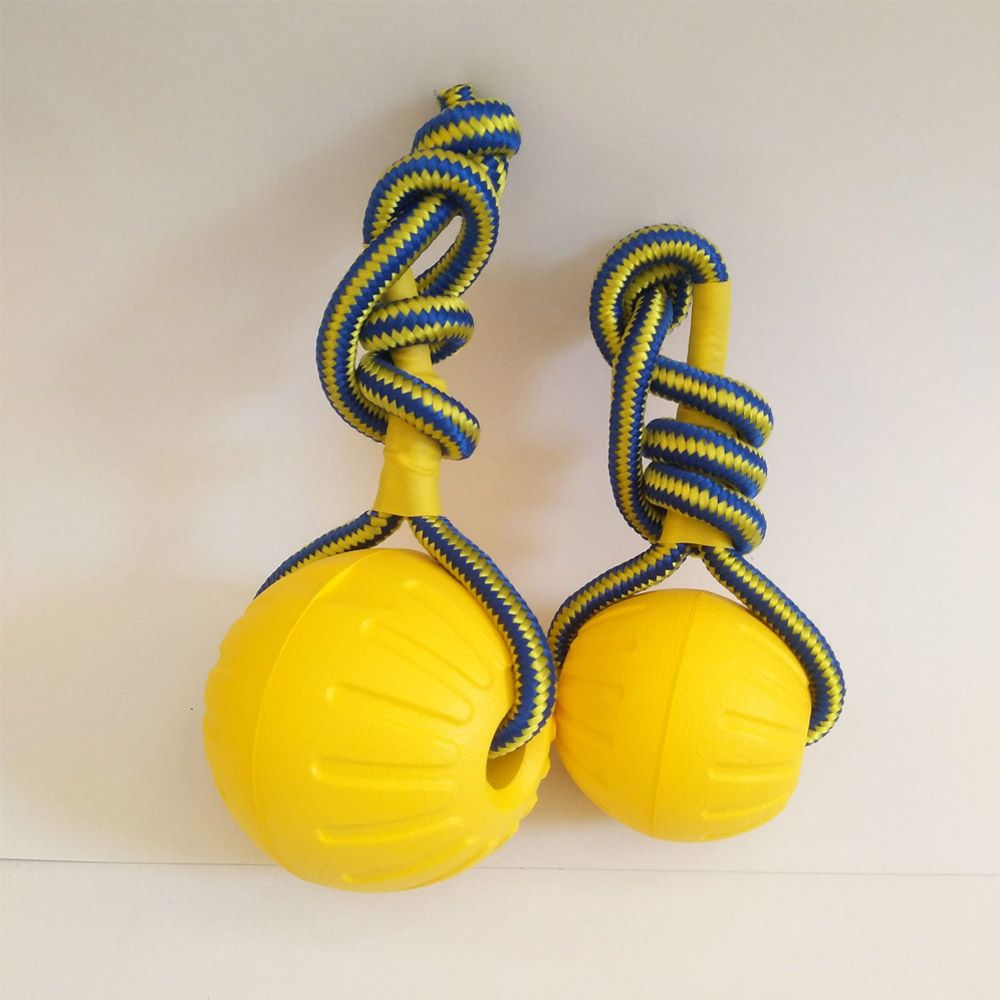 7 ซม./9 ซม.สีเหลืองทําลายลูกยา - Indestructible Dog Chew Toy บทวิจารณ์และราคา