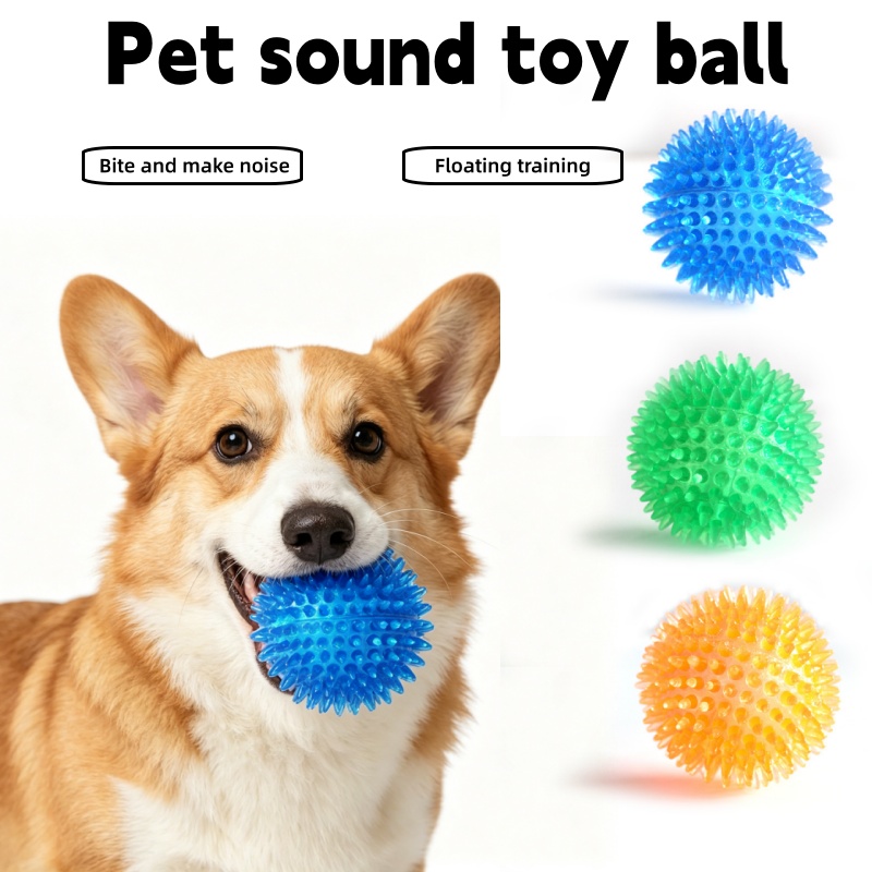 ของเล่นลูกบอลหนาม TPR สำหรับสั - Interactive Squeaky Plush Dog Toy บทวิจารณ์และราคา