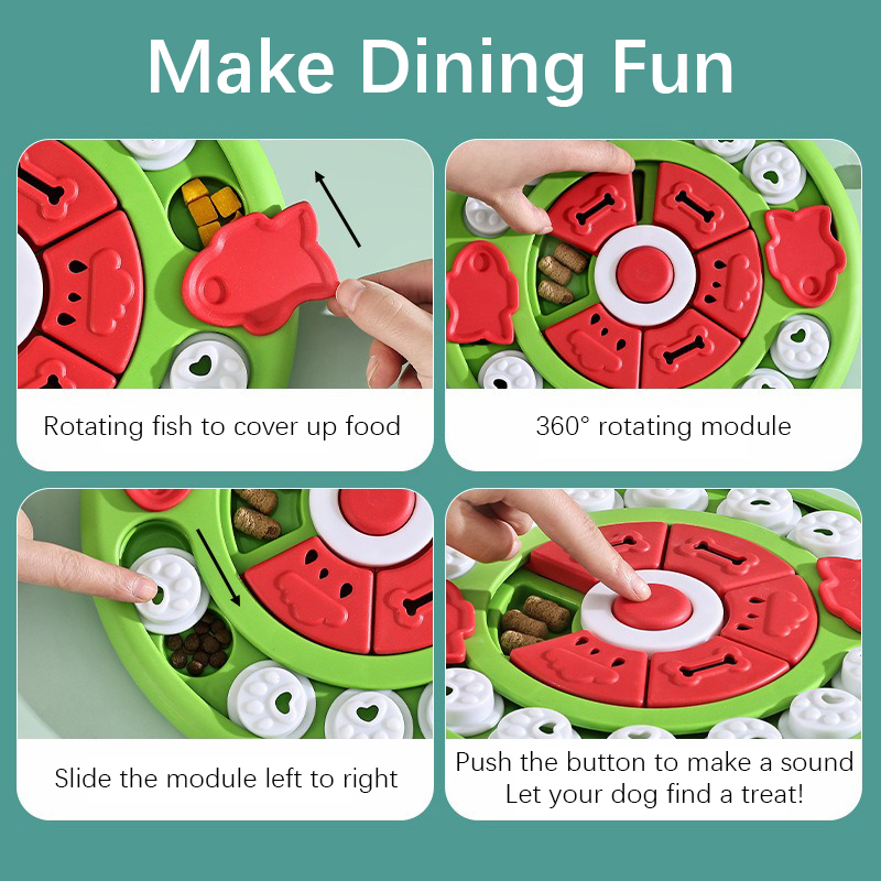 ชามอาหารสัตว์เลี้ยงแบบช้า ช่วย - Dog Puzzle Feeder Toy บทวิจารณ์และราคา