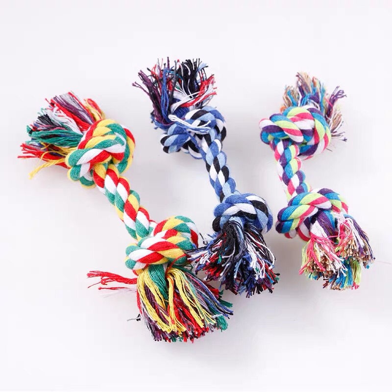 ของเล่นสุนัข เชือกฝ้ายกัดไม่ขา - Interactive Squeaky Plush Dog Toy บทวิจารณ์และราคา