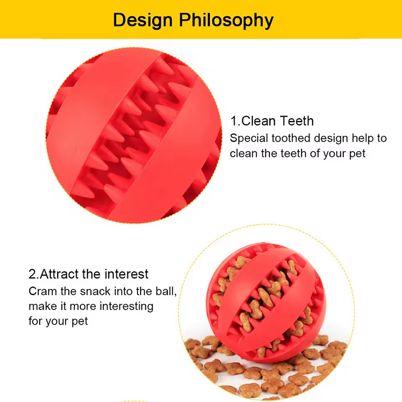 ของเล่นลูกบอลสำหรับสุนัข ทนทาน - Rubber Treat Dispensing Dog Toy บทวิจารณ์และราคา