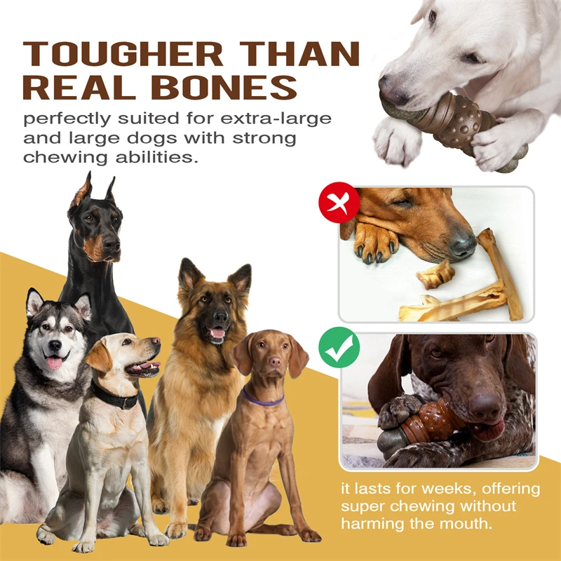 สุนัขขนาดใหญ่ Chew ของเล่น Tou - Indestructible Dog Chew Toy บทวิจารณ์และราคา