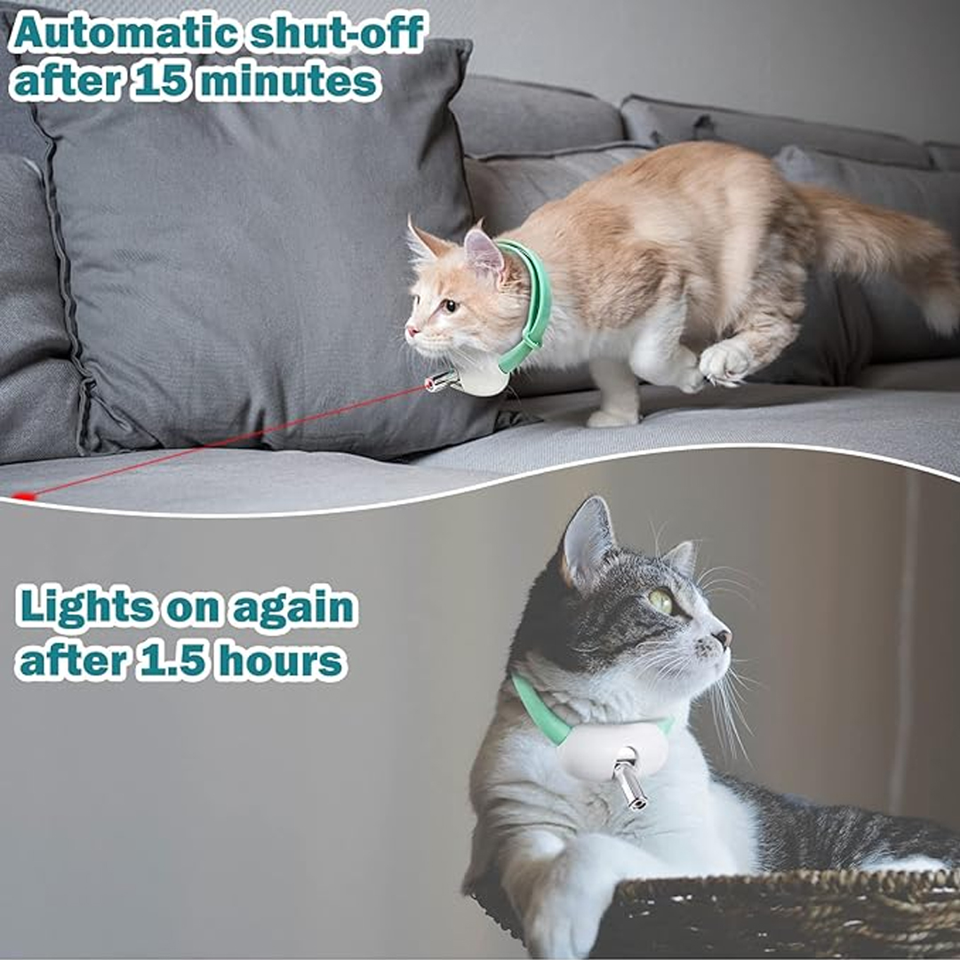 ปลอกคอตัวชี้เลเซอร์สําหรับแมว  - Laser Pointer Cat Toy Automatic บทวิจารณ์และราคา