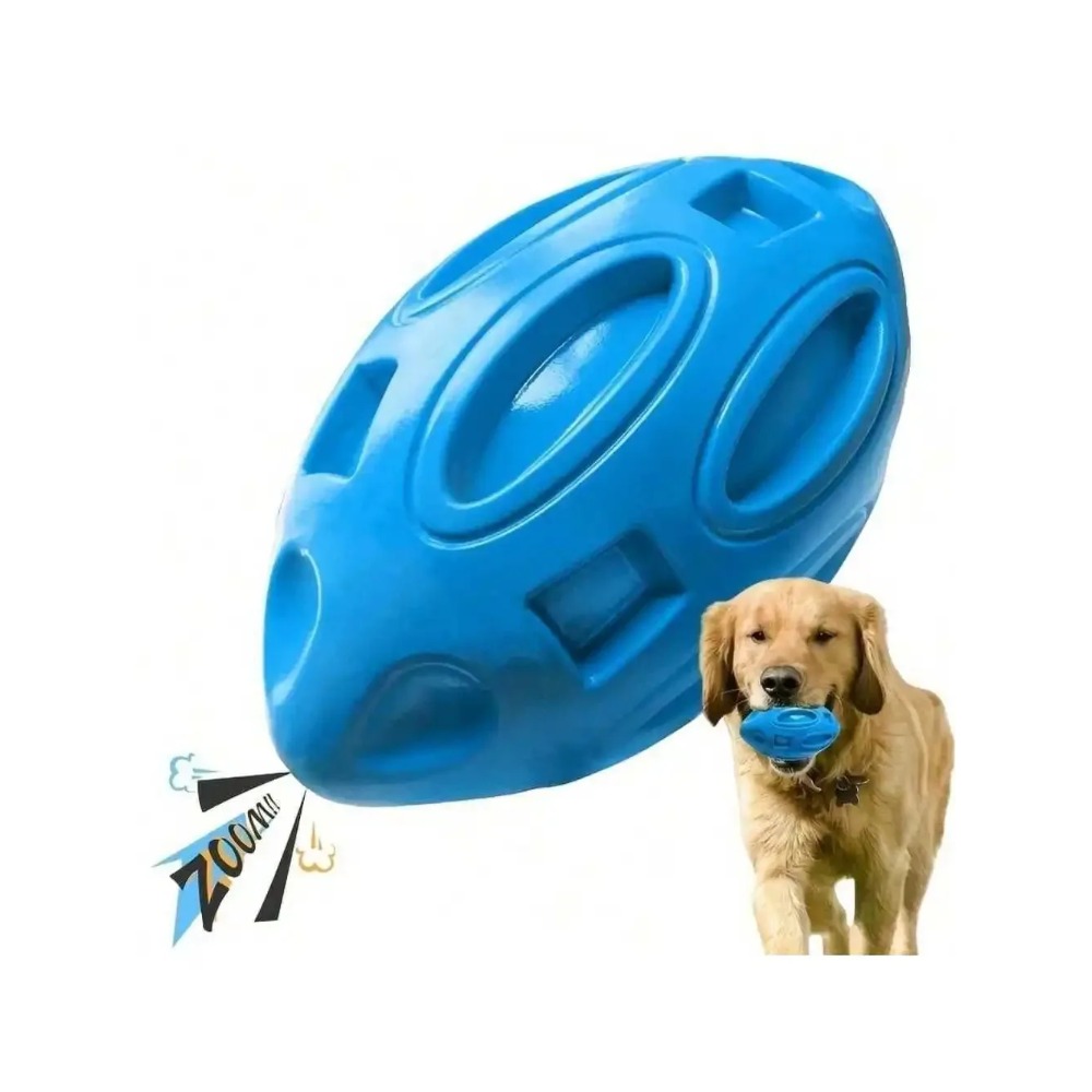 ของเล่นลูกบอลรักบี้สำหรับสุนัข - Interactive Squeaky Plush Dog Toy บทวิจารณ์และราคา