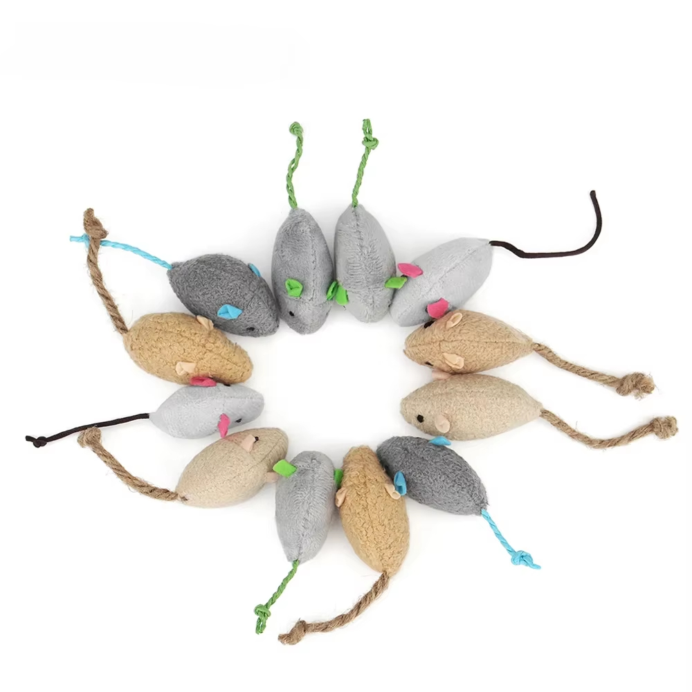 ของเล่นแมวรูปหนู 5 ชิ้น พร้อมแ - Catnip Interactive Plush Mouse บทวิจารณ์และราคา
