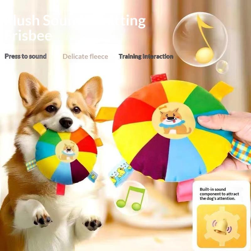 ของเล่นสุนัขแบบมีเสียง บีบได้  - Flying Disc Dog Training Toy บทวิจารณ์และราคา