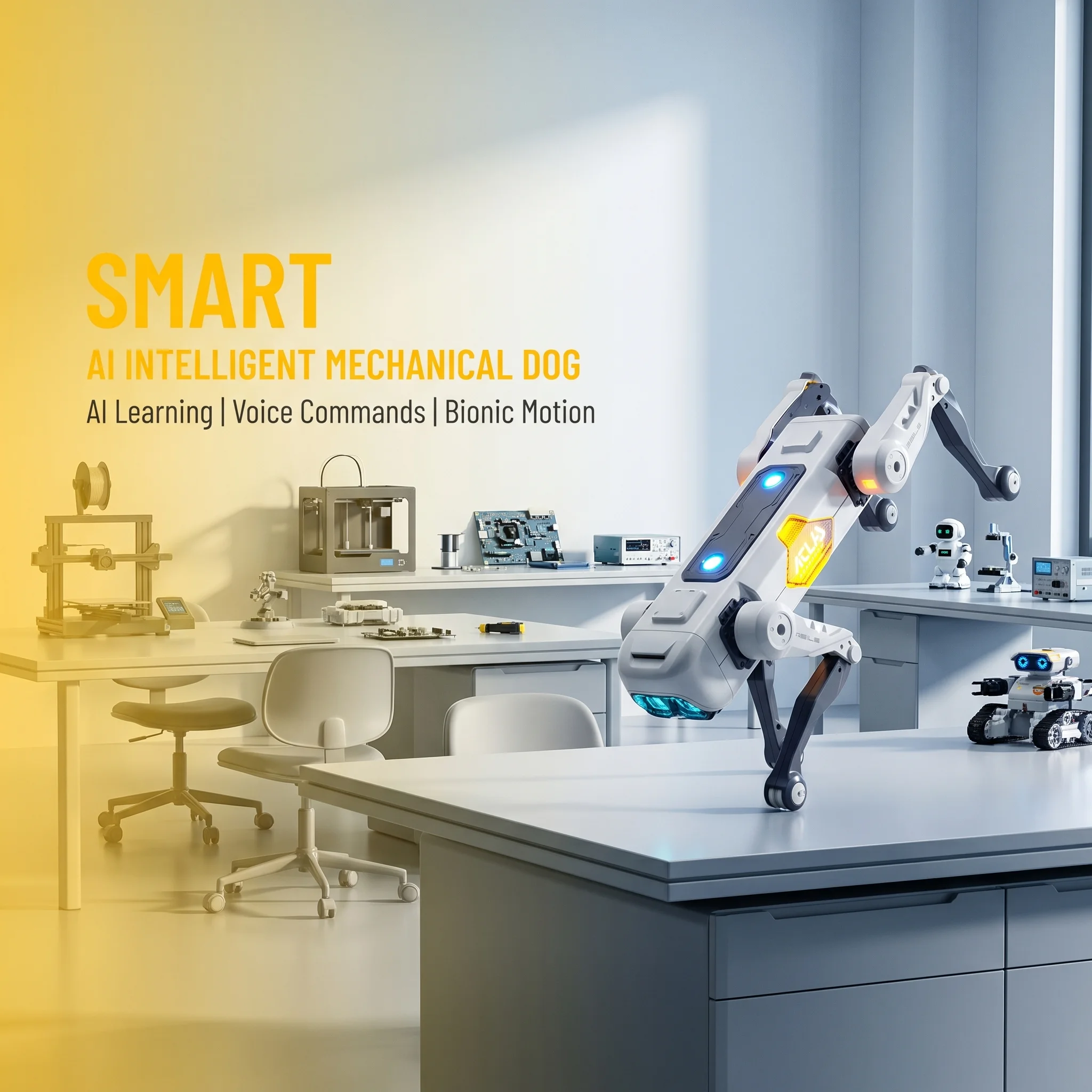 หุ่นยนต์สุนัขอัจฉริยะ AI ควบคุ - Dog Toys บทวิจารณ์และราคา