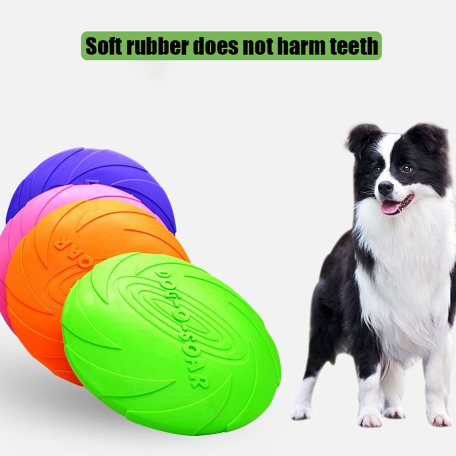 ของเล่นจานร่อนสำหรับสุนัขพันธุ - Flying Disc Dog Training Toy บทวิจารณ์และราคา