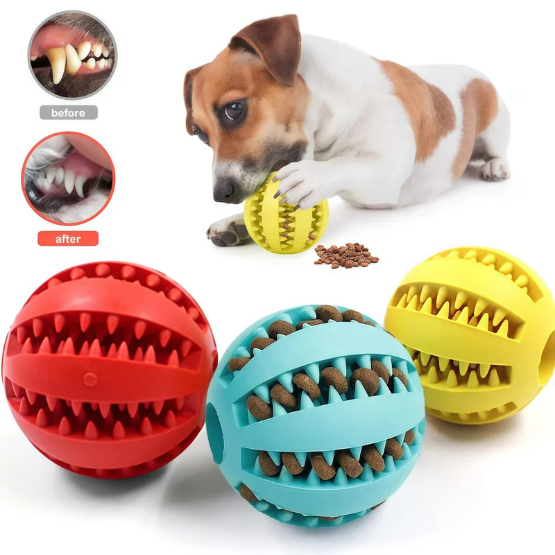 1/2 ชิ้น ของเล่นสุนัข ลูกบอลยา - Indestructible Dog Chew Toy บทวิจารณ์และราคา