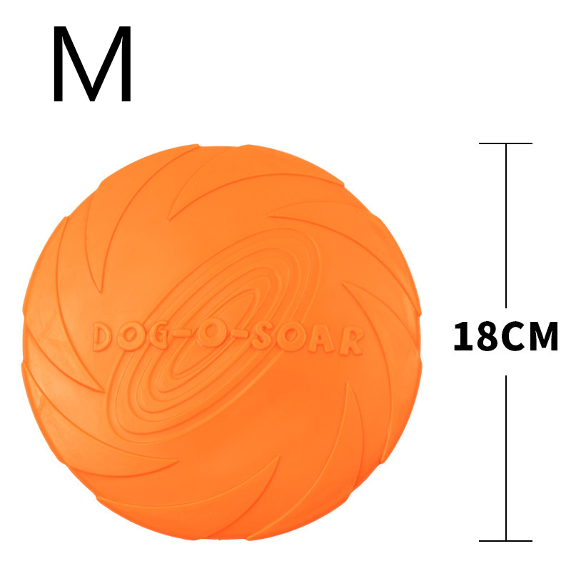 ของเล่นฝึกสุนัข TPR จานร่อน ขอ - Flying Disc Dog Training Toy บทวิจารณ์และราคา
